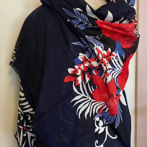 NWT Banana Republic Heritage Floral Scarf Wrap - Picture 2 of 8
